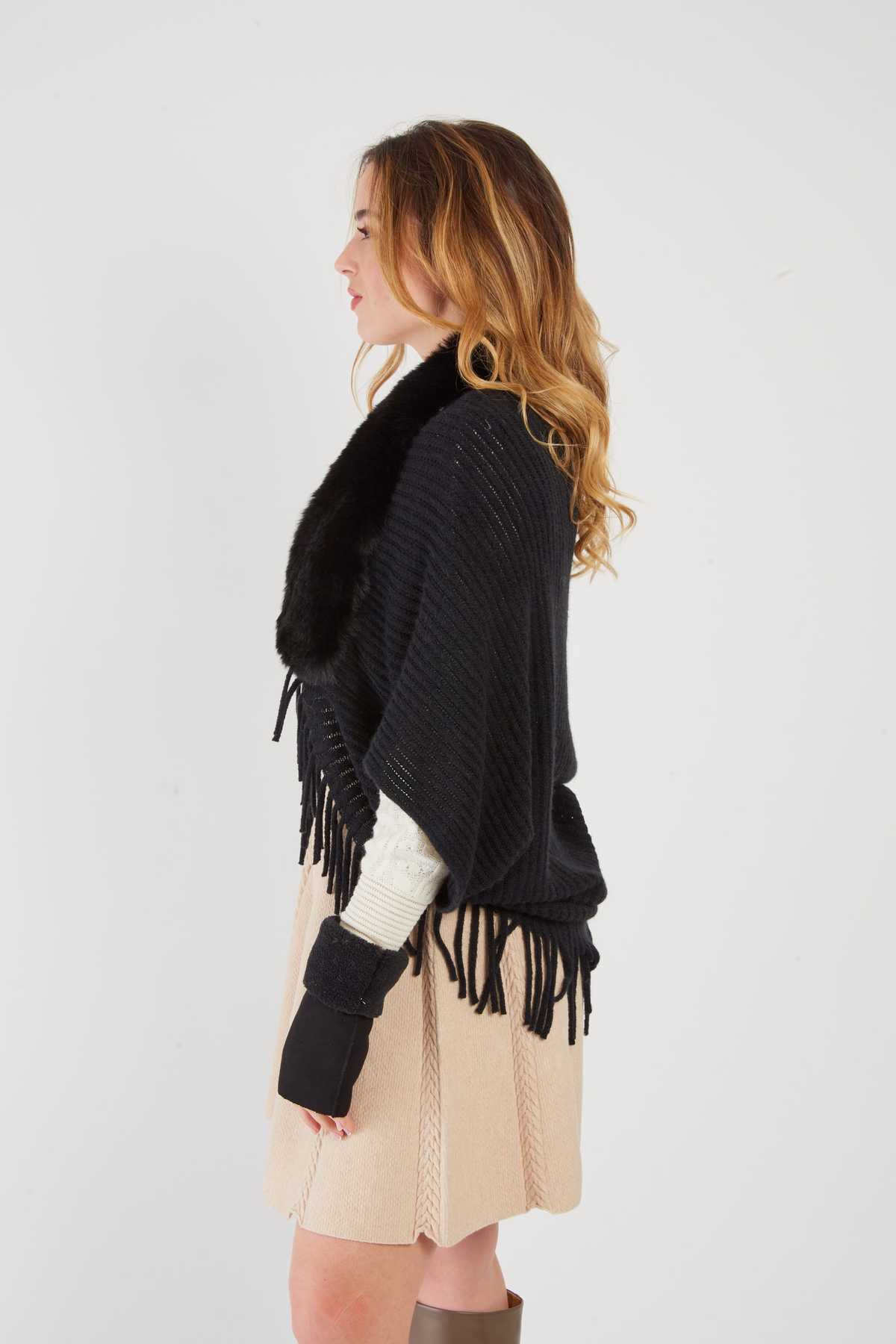 Ainoa Sweater  Coverup, Black