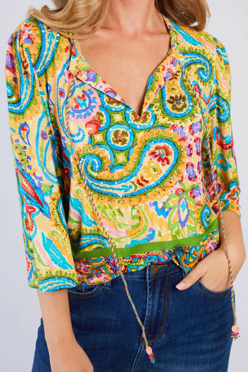 Zenaide Blouse,Green
