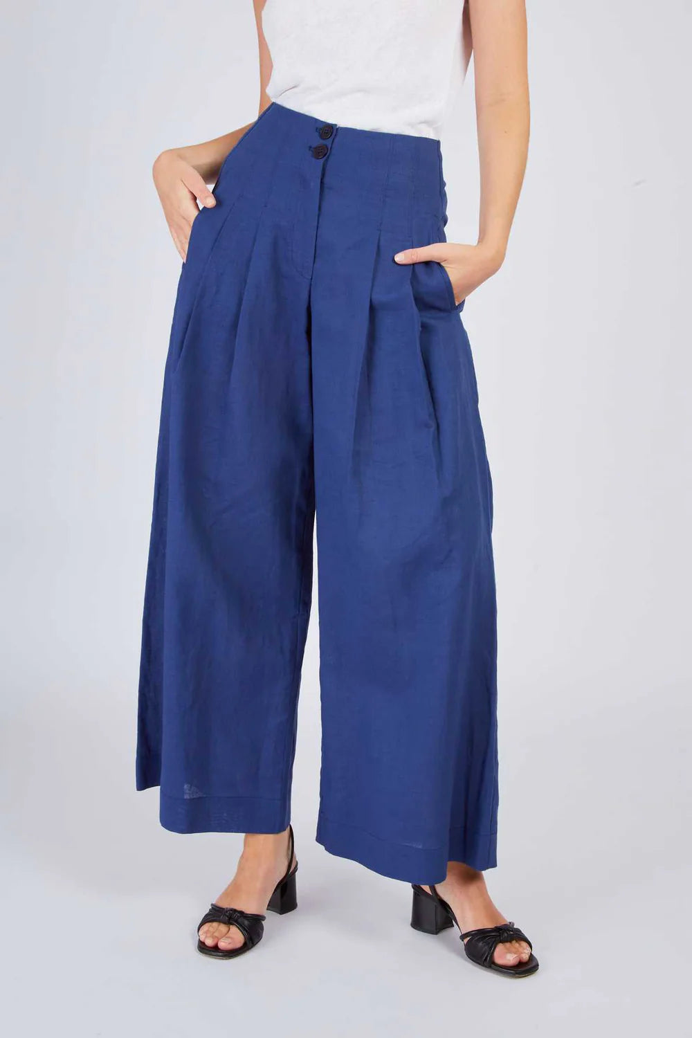 Daisy Linen Pants Marine/Navy