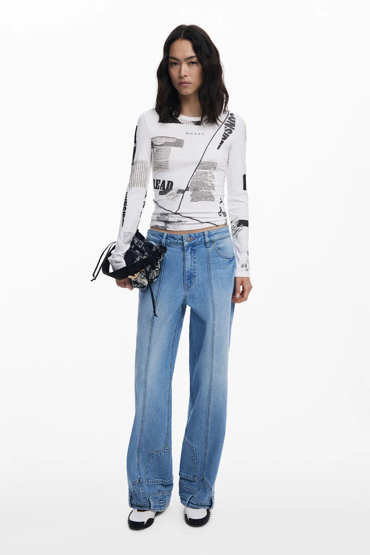 Newspaper T-Shirt, White