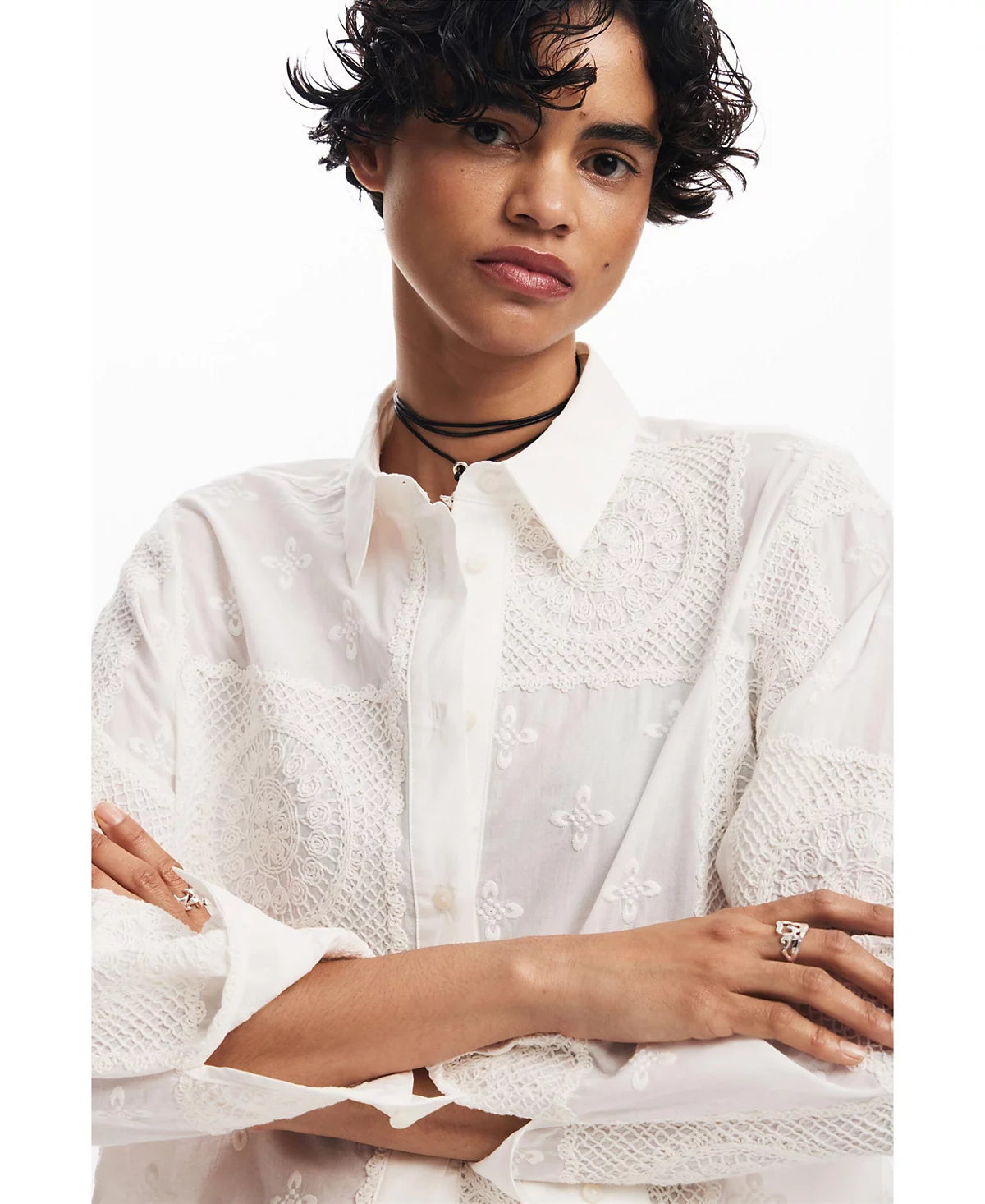 Seandai Button-up Shirt White