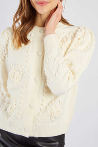 Baby Cardigan, Ecru