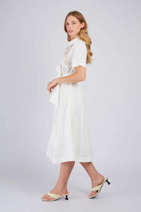 Camelia Dress -white