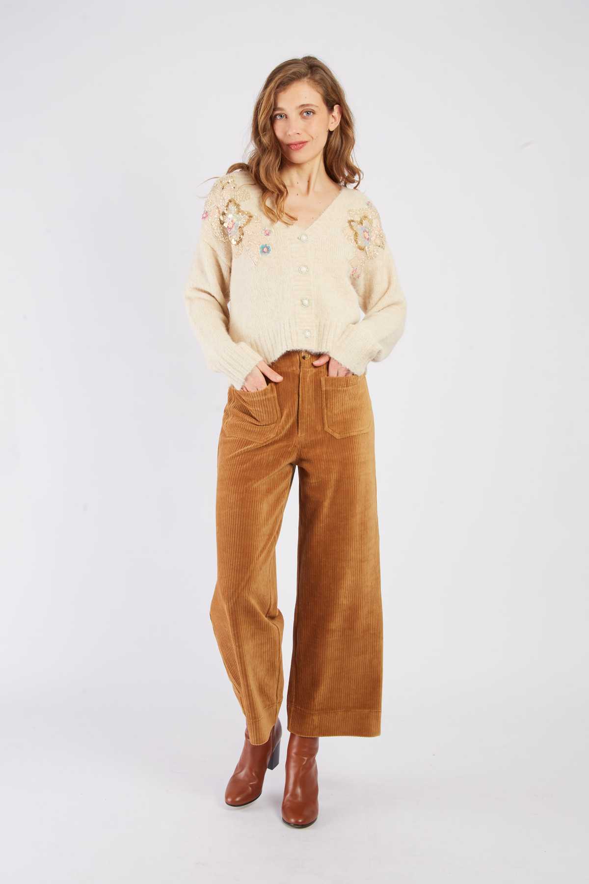 Babette Sweater, Ecru