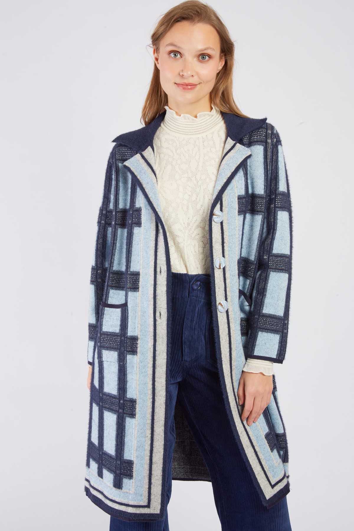 Bastianne Cardigan/ Coat, Navy