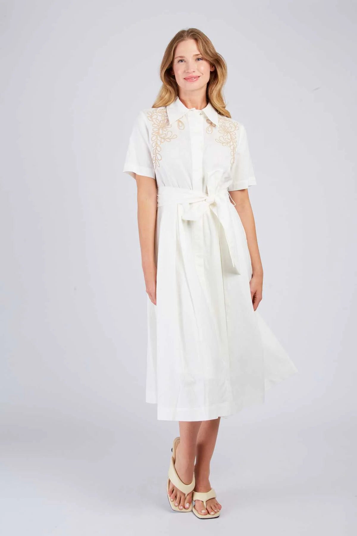 Camelia Dress -white