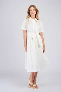 Camelia Dress -white