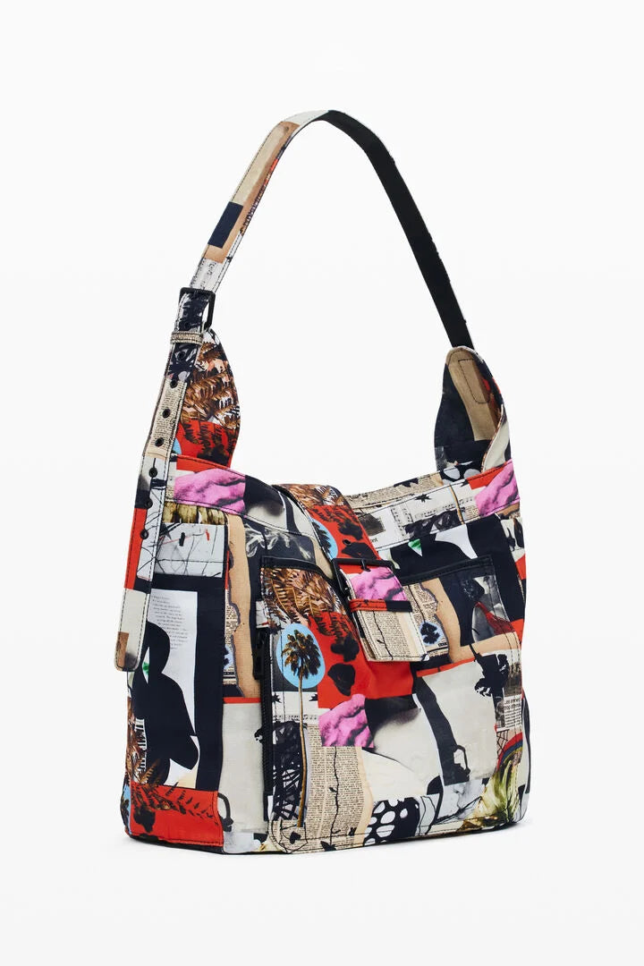 Auria Collage Canvas Bag