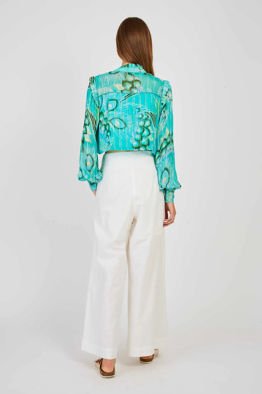 Daisy Linen Pants White