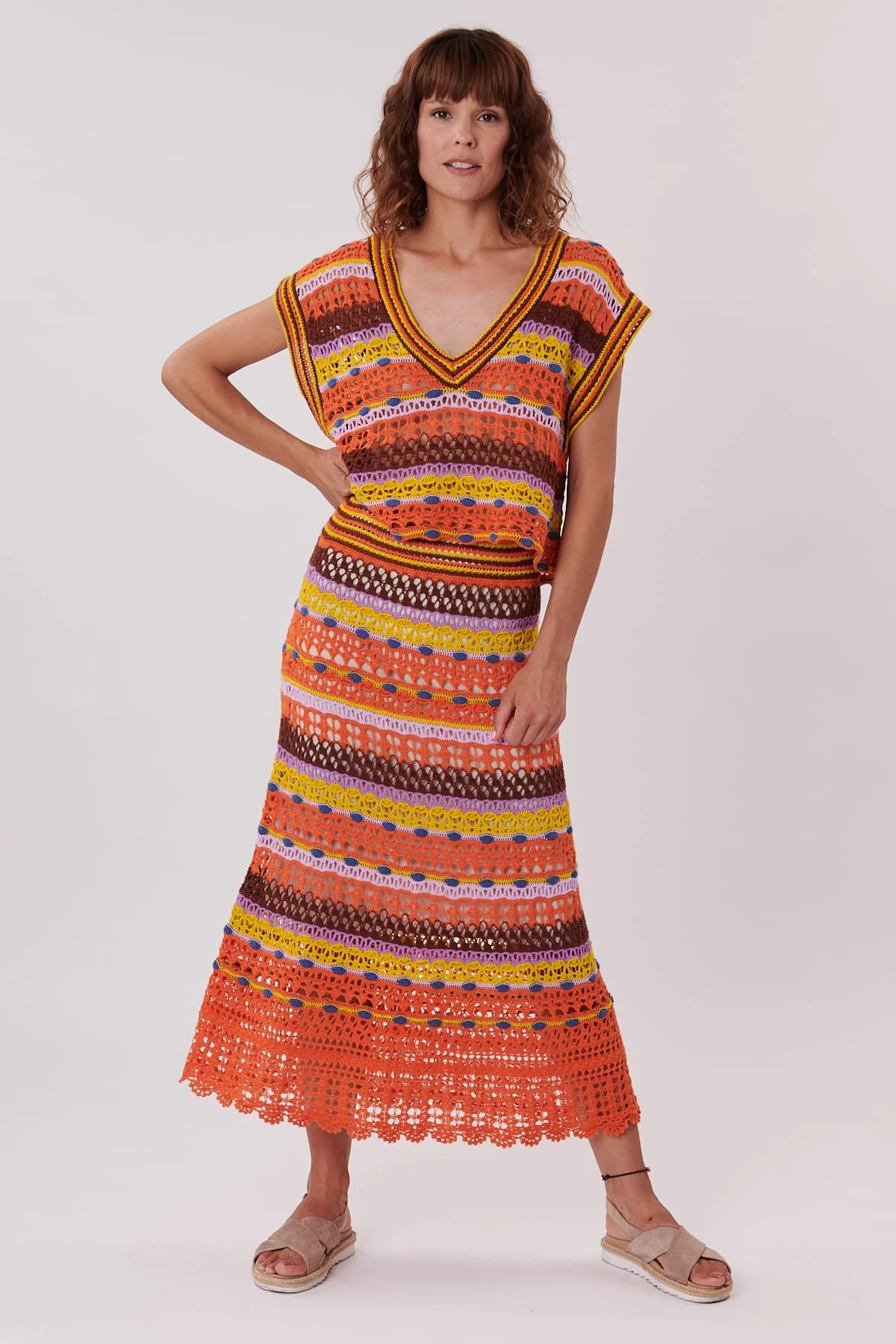Vendanges Orange Skirt