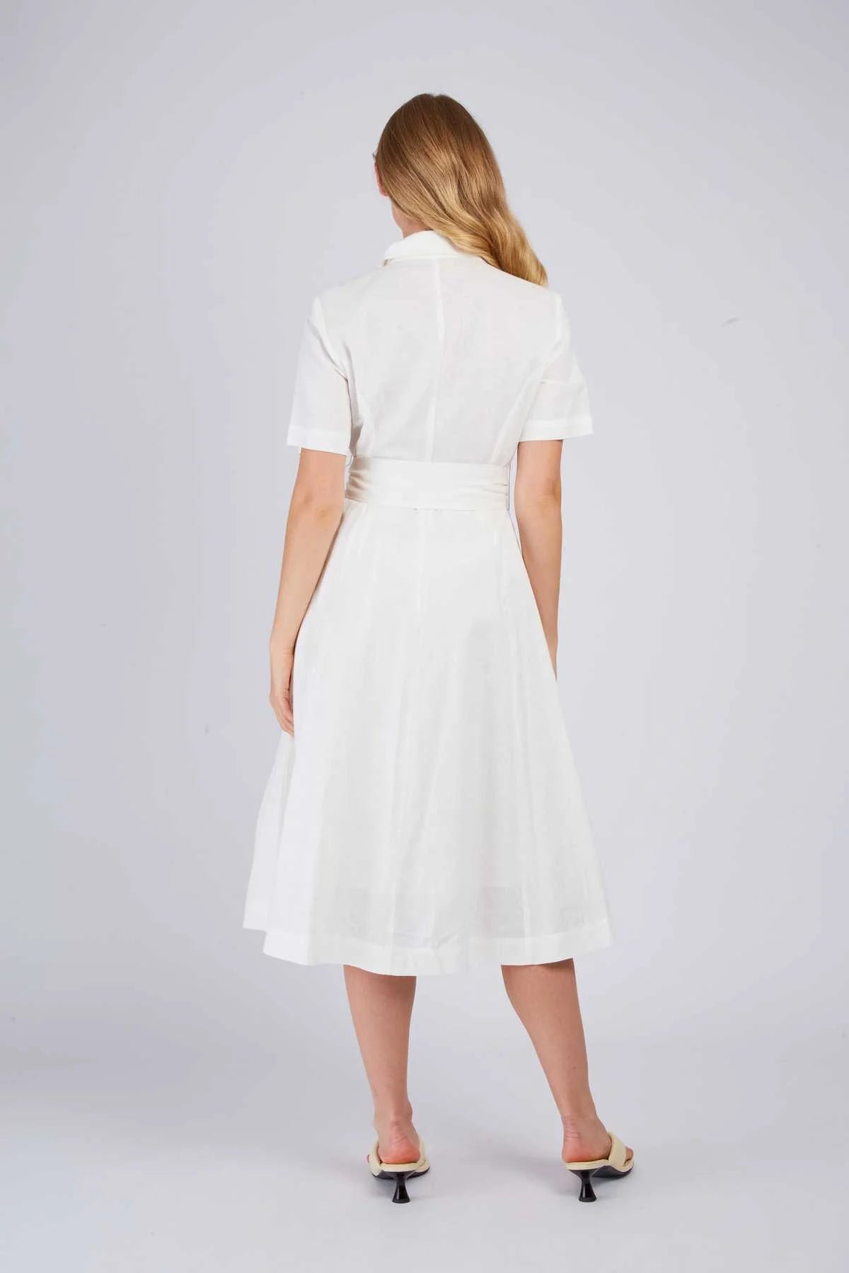 Camelia Dress -white