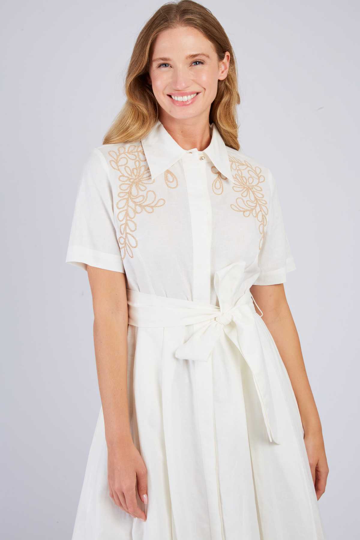 Camelia Dress -white
