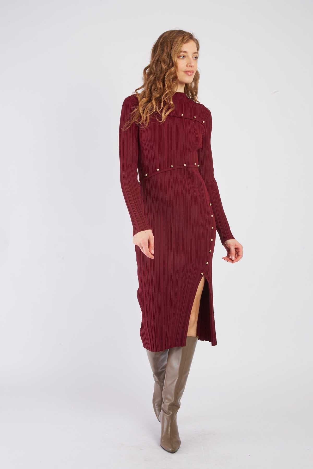 Cleo Dress, Bordeaux