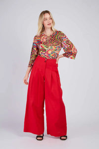 Zenaide Blouse, Fuchsia