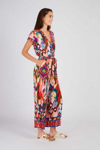 Yannette Jumpsuit, Red/Ecry