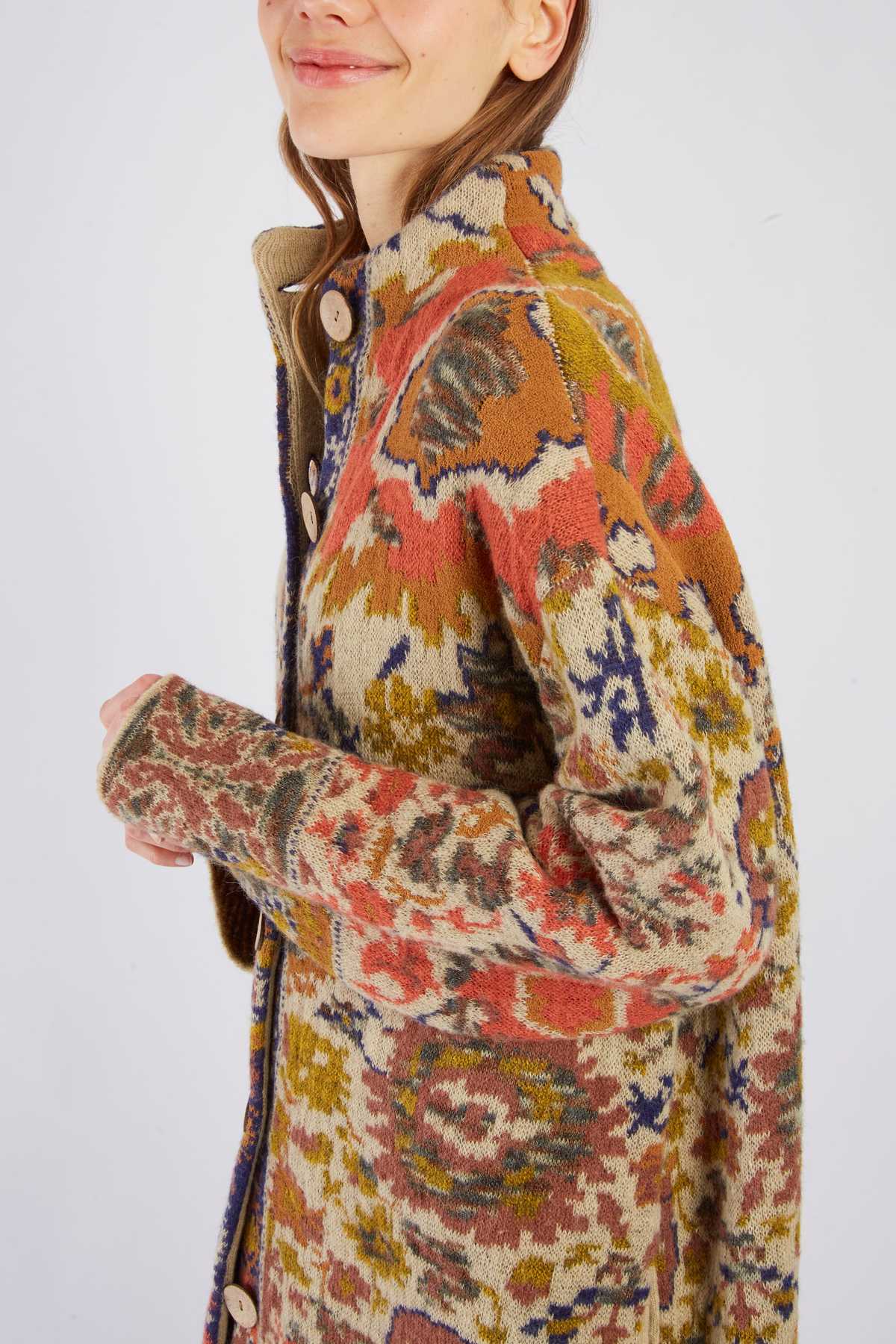 Barbades Sweater Coat, Beige