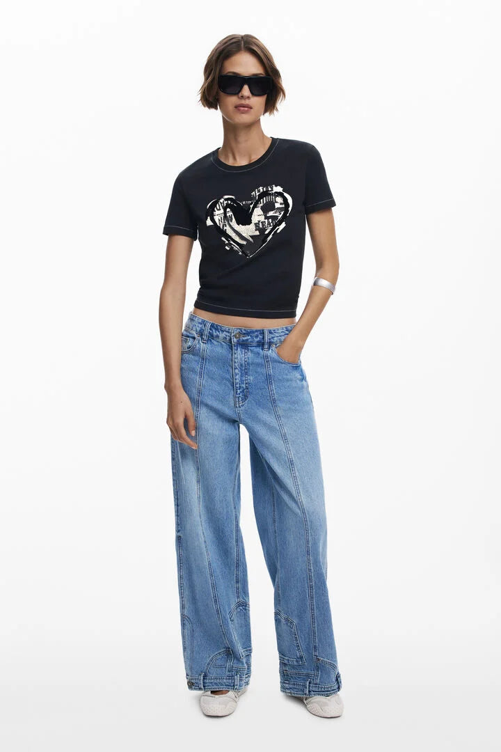Letter Core T-shirt, Black