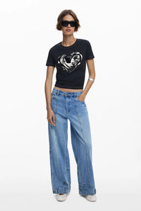 Letter Core T-shirt, Black