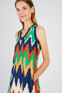 Priscia knit Dress, Green Multi