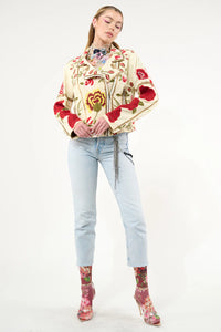 Carmen Embroidered Jacket, Ivory