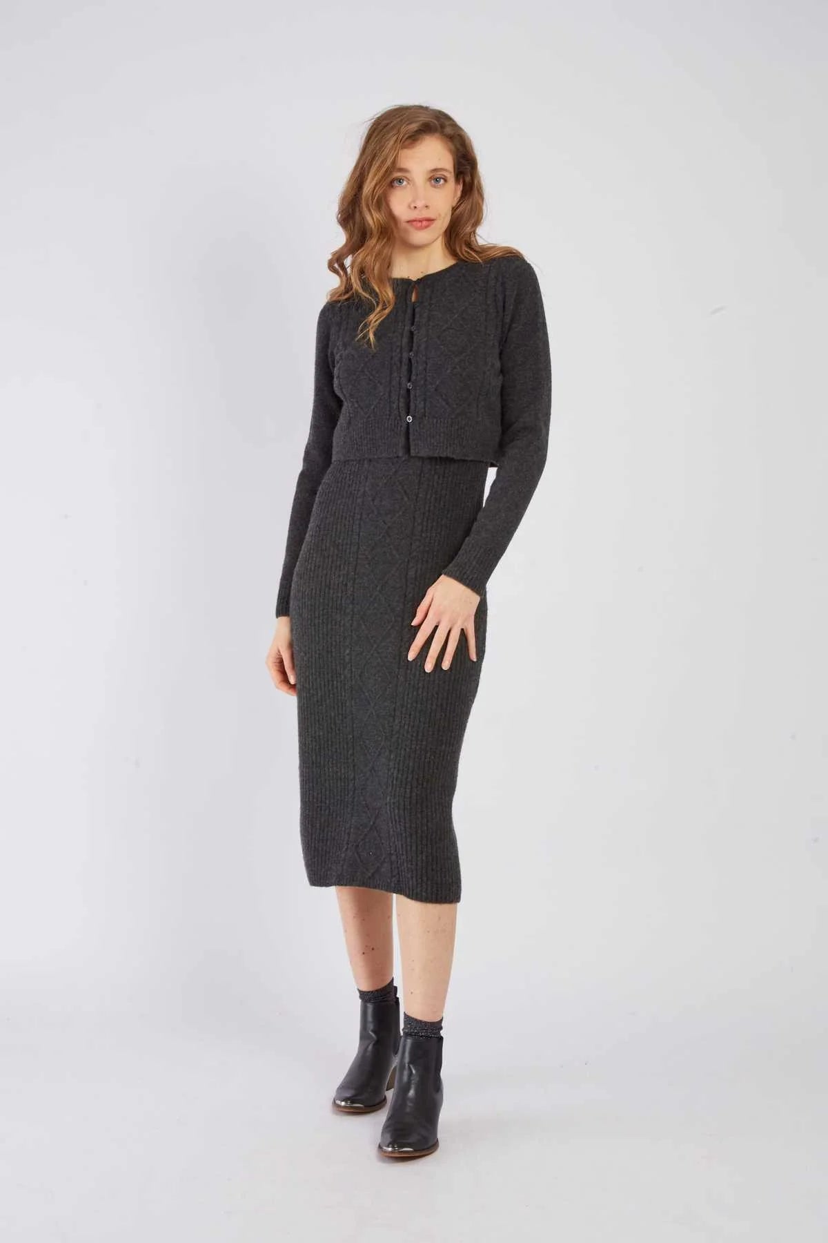 Zazie Cardigan, Grey