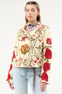 Carmen Embroidered Jacket, Ivory