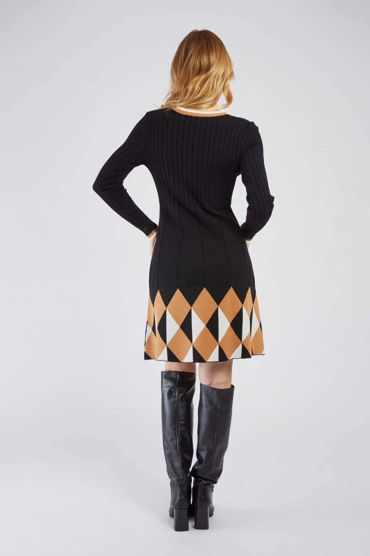Camelia Dress, Black