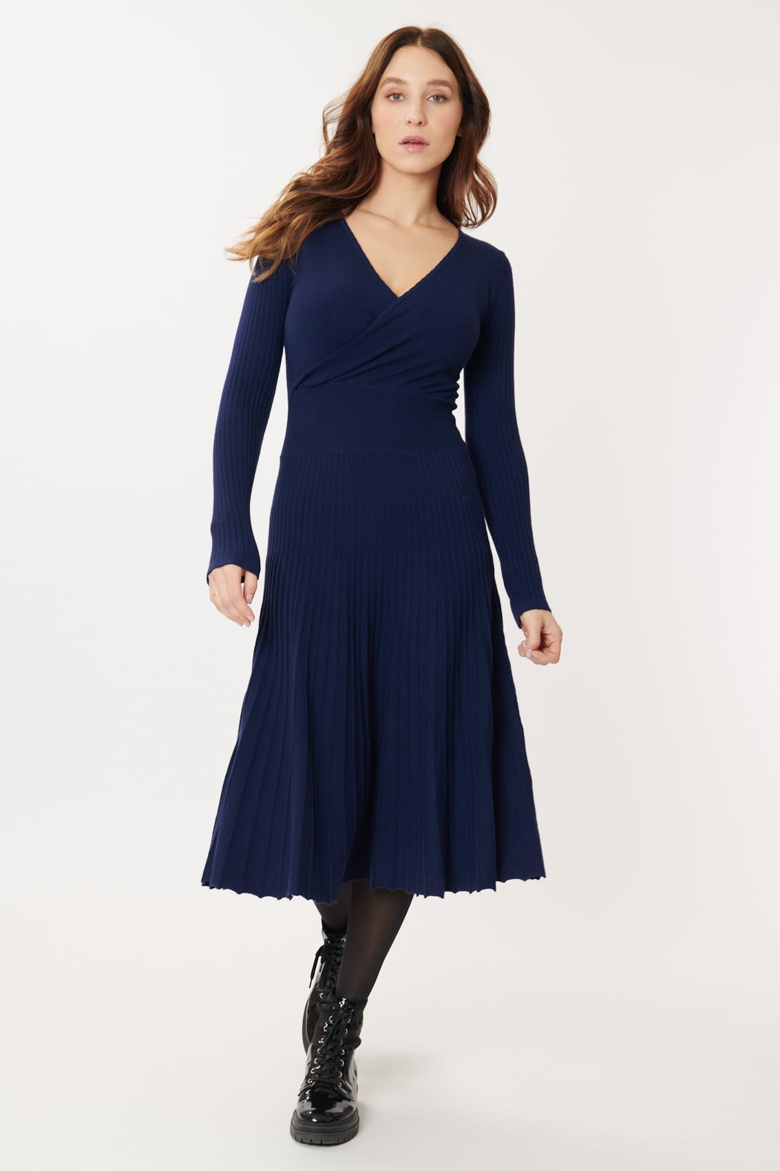 Gabia Flare Dress - Midnight