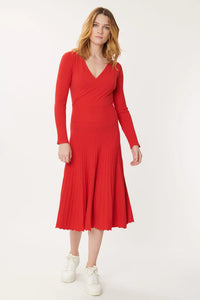 Gabia Flare Dress - Rouge