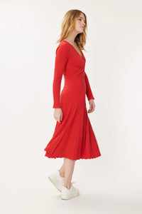 Gabia Flare Dress - Rouge