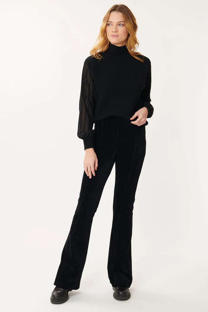 Ragtime Corduroy Flare - Black