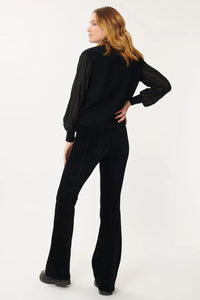 Ragtime Corduroy Flare - Black