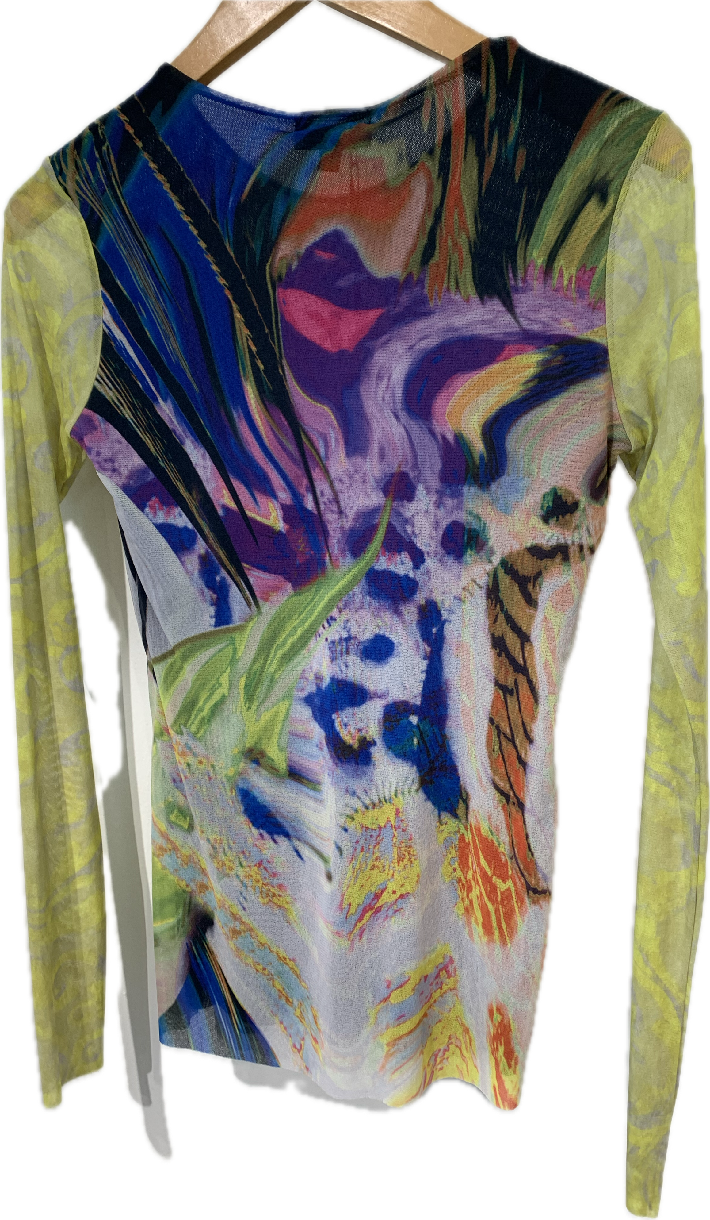 Mesh Top , lime/Multi