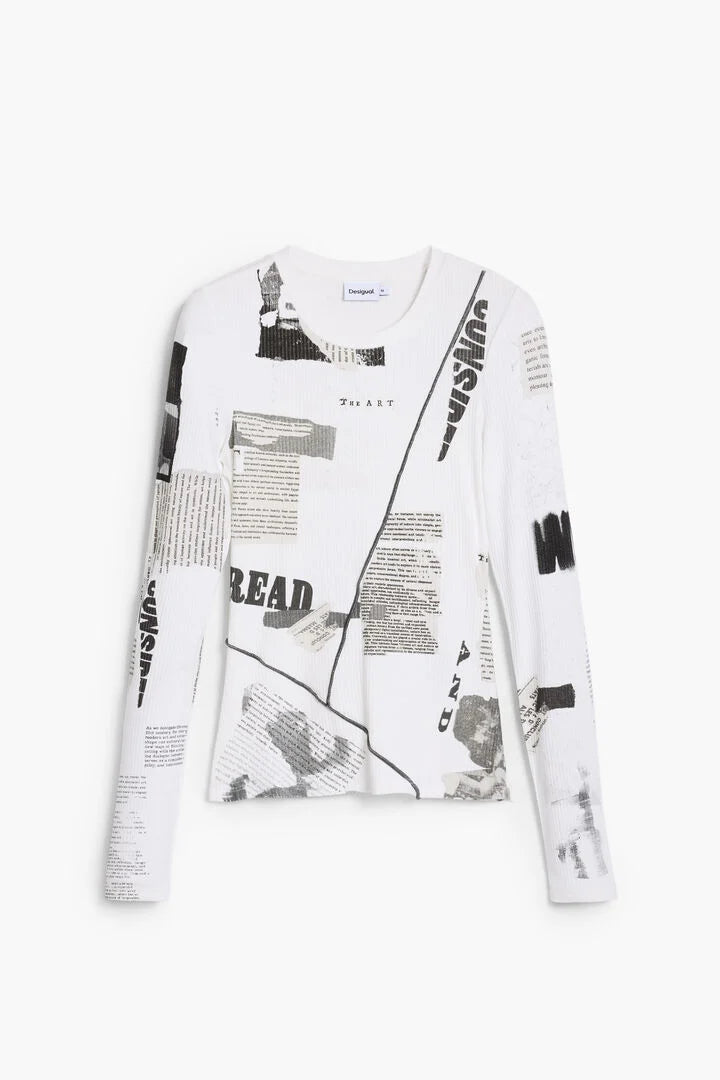 Newspaper T-Shirt, White