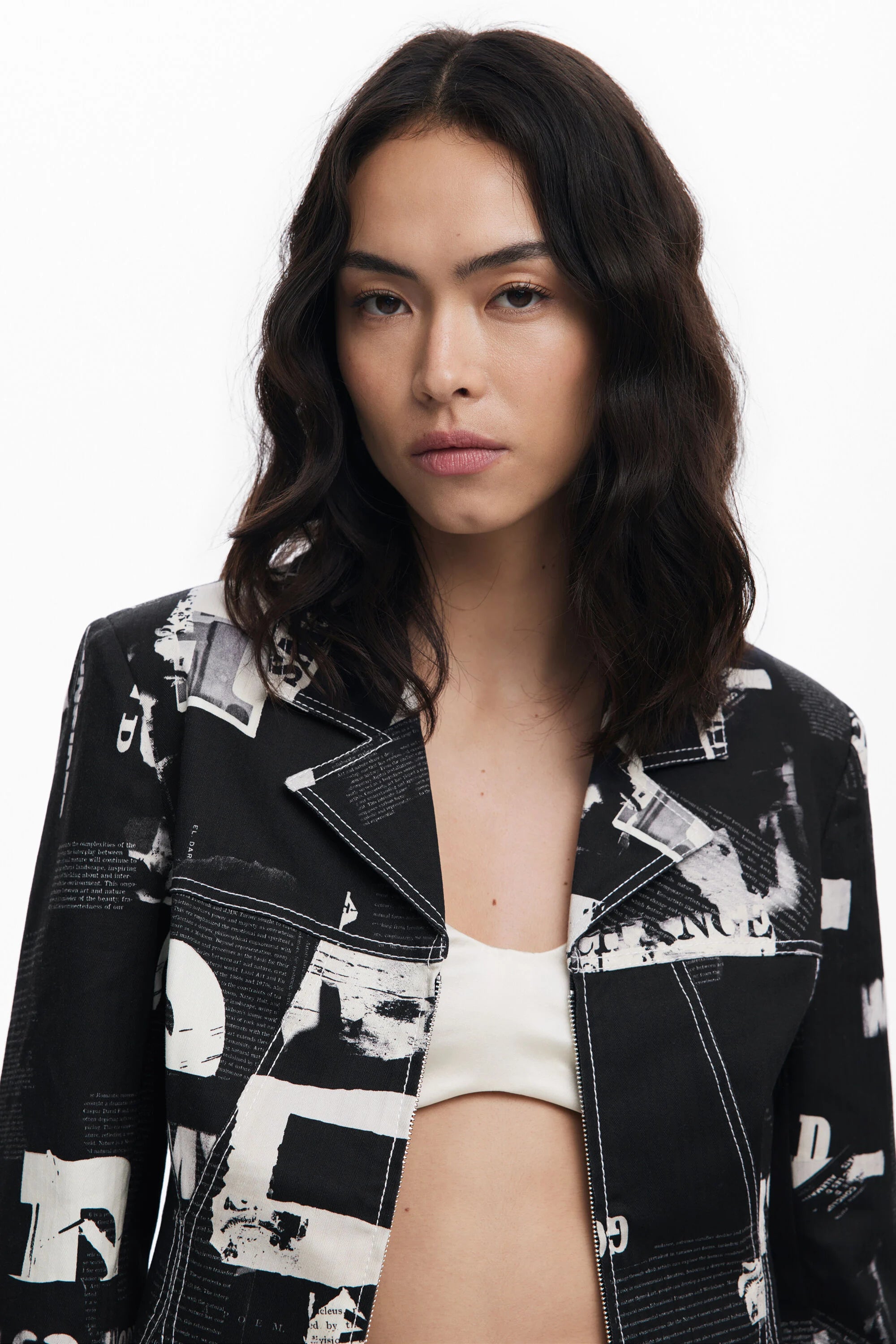 Newspaper Blazer, Black
