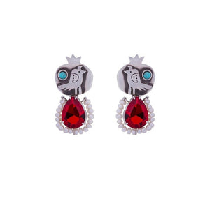 Pomegranate & Bird w/Crystal Drop