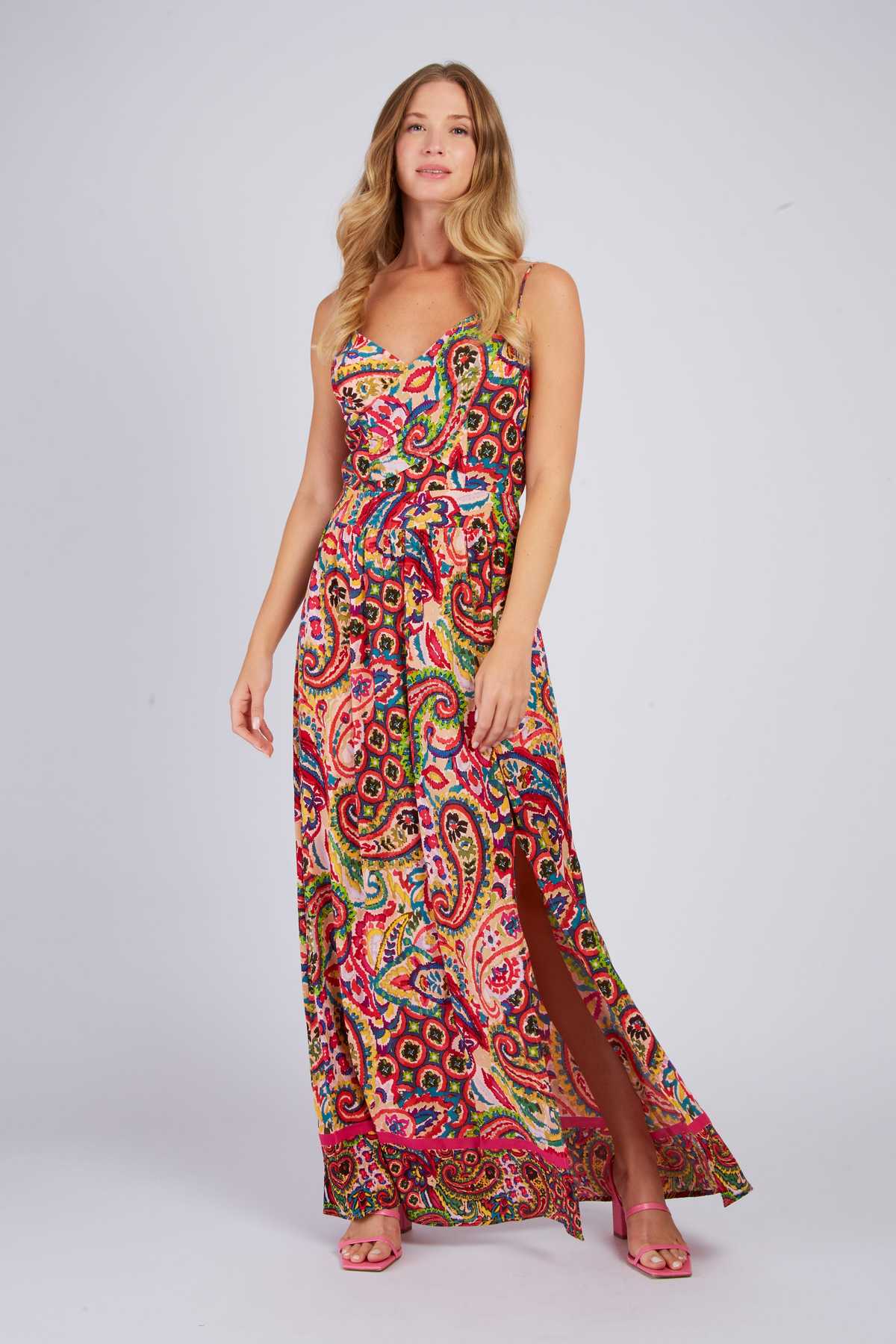 Paolina Dress, Fuchsia