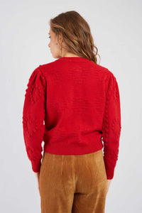 Baby Cardigan, Red