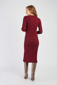 Cleo Dress, Bordeaux