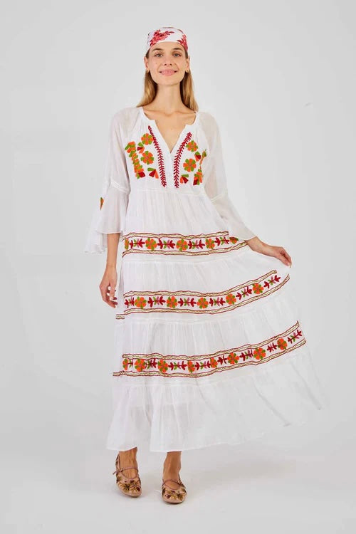 Artesian Caracas  Embroidered Maxi