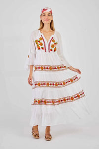 Artesian Caracas  Embroidered Maxi