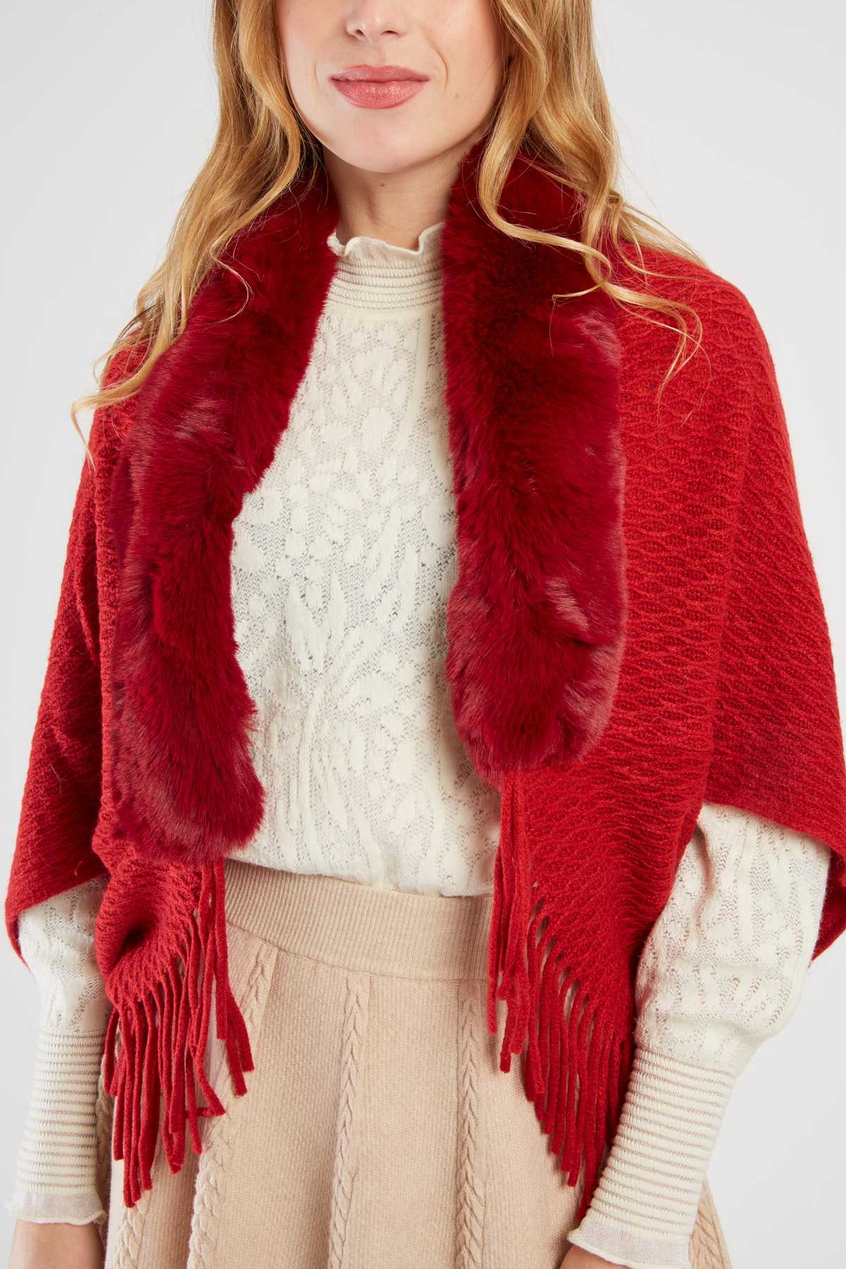 Ainoa Sweater  Coverup, Red