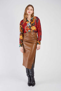 Gavina Blouse, Cognac