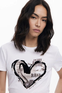 Letter Core T-shirt, White