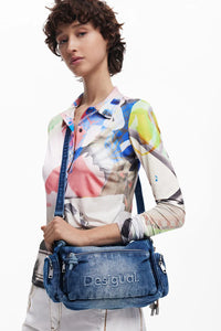 Astana Half Logo Denim Bag