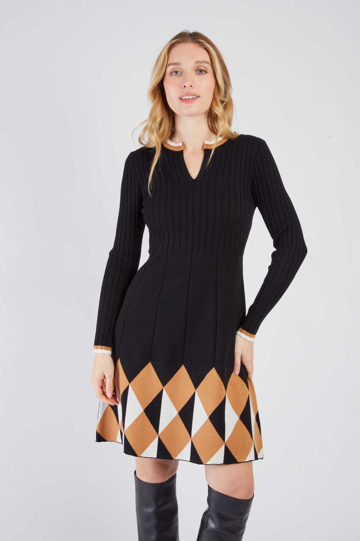 Camelia Dress, Black