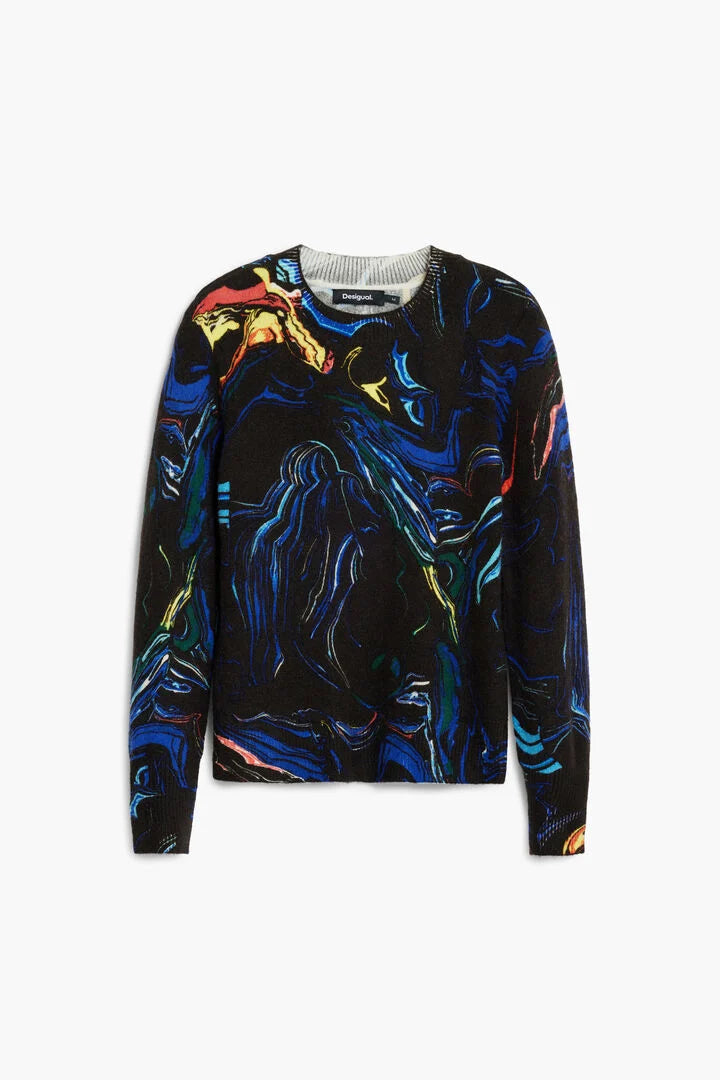 Butterfly Sweater, Black Multi