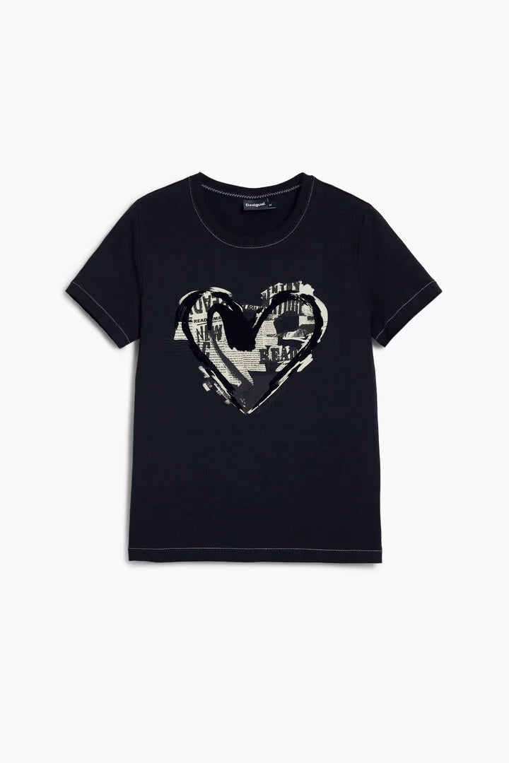 Letter Core T-shirt, Black