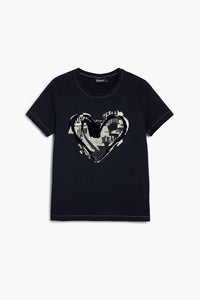 Letter Core T-shirt, Black