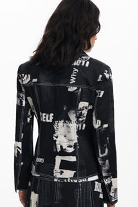 Newspaper Blazer, Black